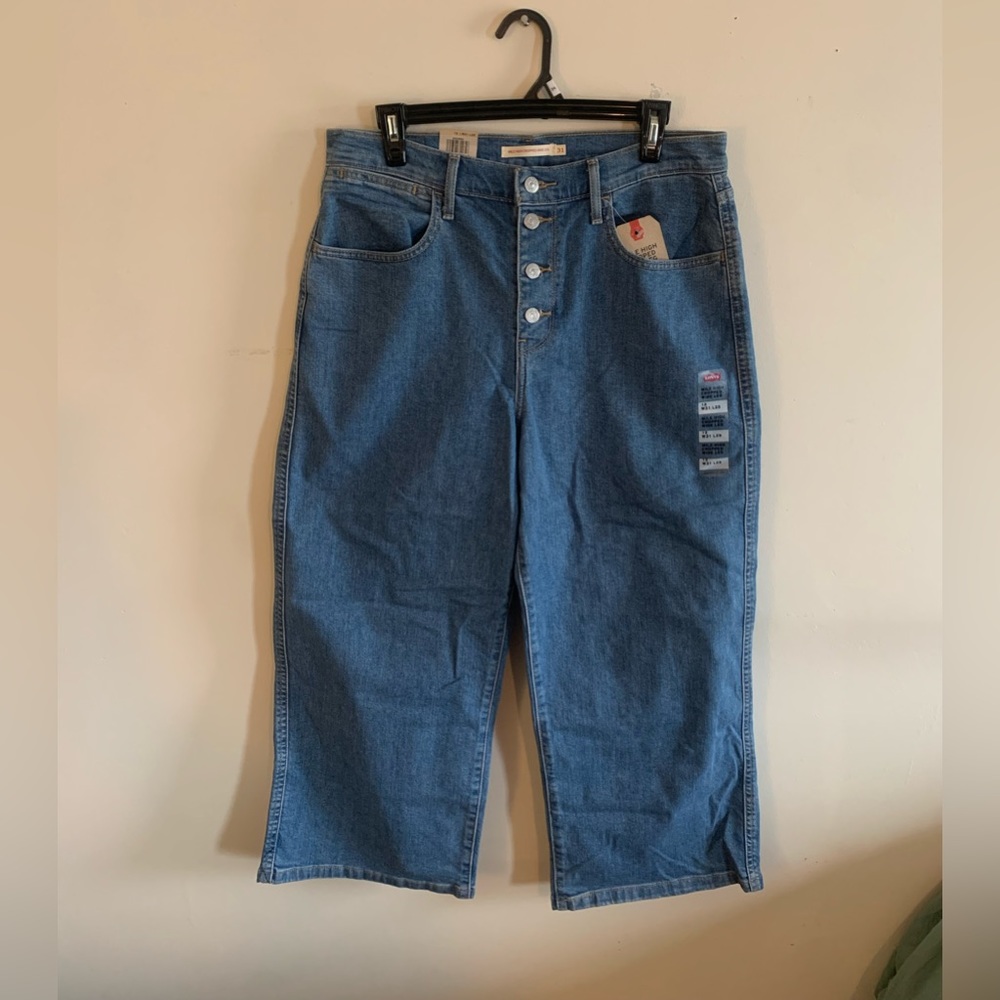 Levi’s mile high cropped jeans